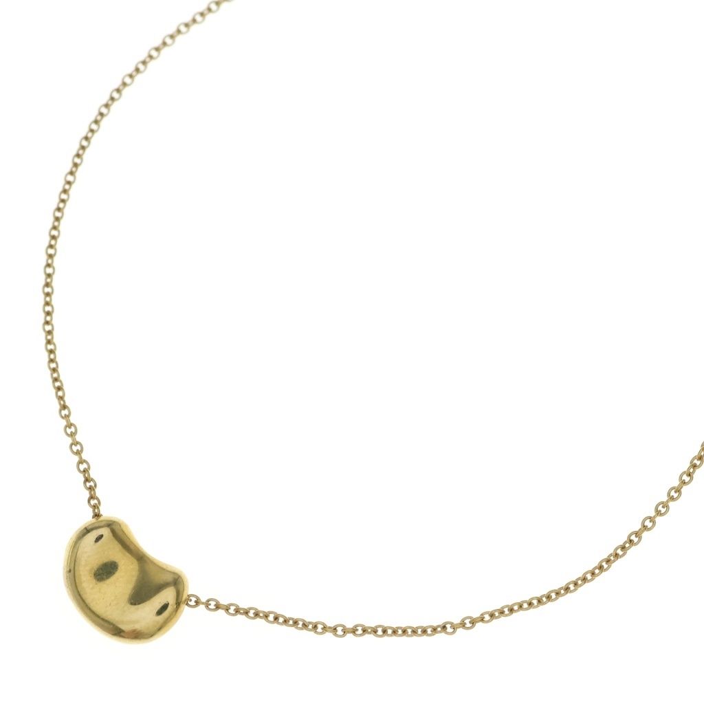 Tiffany & Co Elsa Peretti Bean Necklace 18k PG Pink Gold