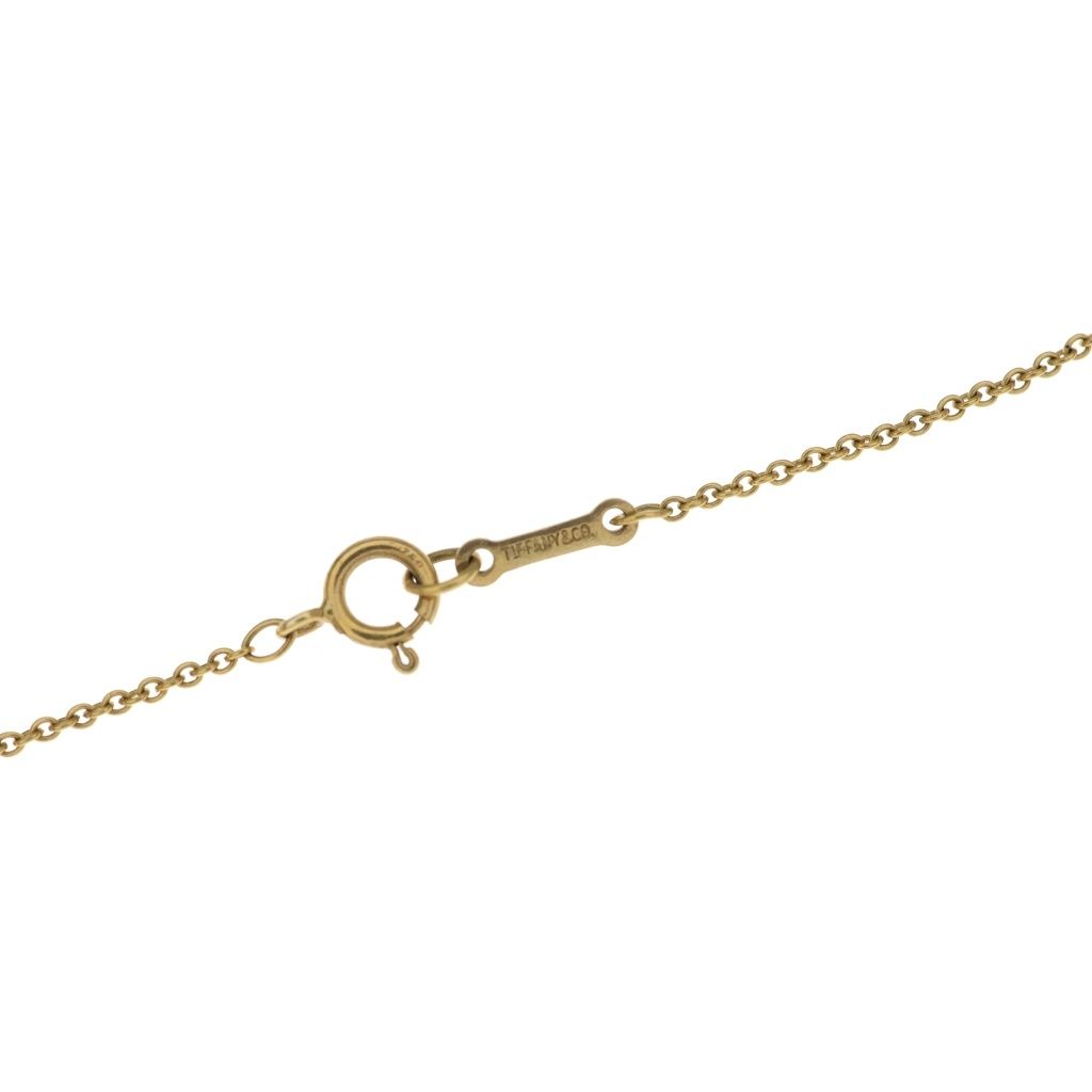 Tiffany & Co Elsa Peretti Bean Necklace 18k PG Pink Gold — view 5
