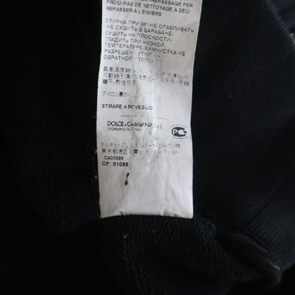 Dolce & Gabbana Logo Plate Zip Up Sweatshirt Hoodie Black — view 8