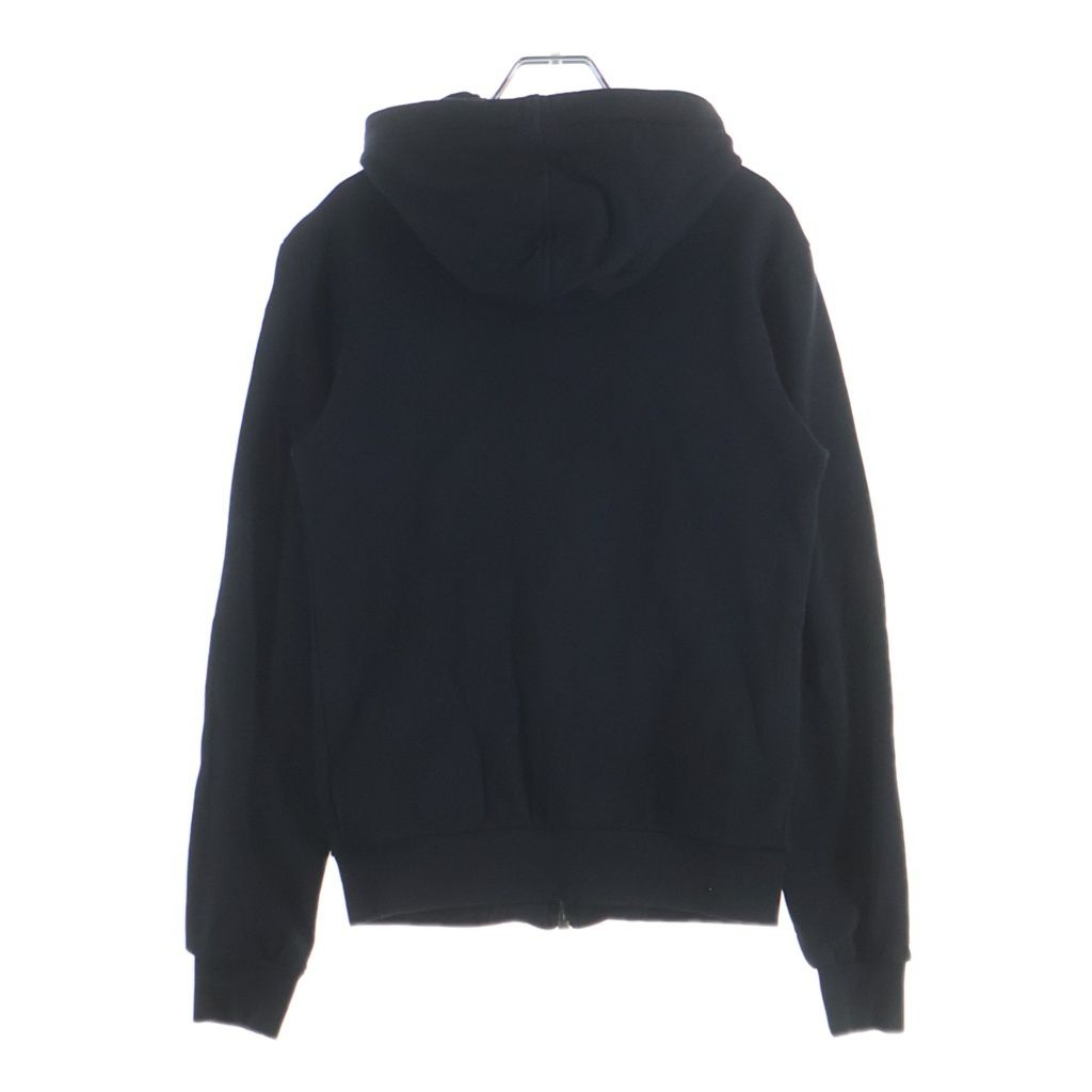Dolce & Gabbana Logo Plate Zip Up Sweatshirt Hoodie Black — view 2