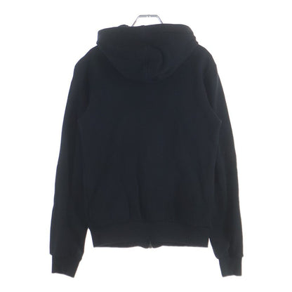 Dolce & Gabbana Logo Plate Zip Up Sweatshirt Hoodie Black — view 2