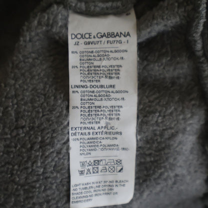 Dolce & Gabbana Graffiti Logo Print Pullover Sweatshirt Hoodie Gray — view 7