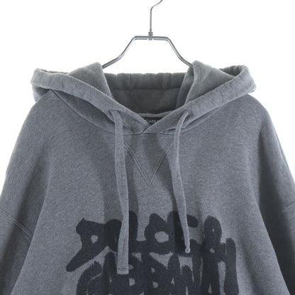 Dolce & Gabbana Graffiti Logo Print Pullover Sweatshirt Hoodie Gray — view 3