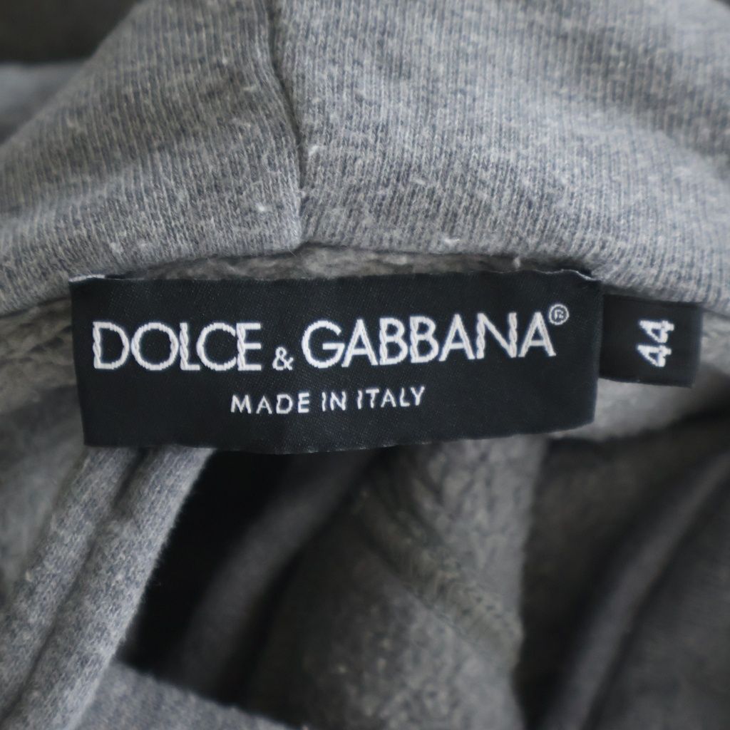 Dolce & Gabbana Graffiti Logo Print Pullover Sweatshirt Hoodie Gray — view 6