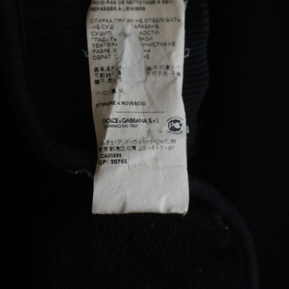 Dolce & Gabbana Logo Embroidery Pullover Sweatshirt Hoodie Black — view 8