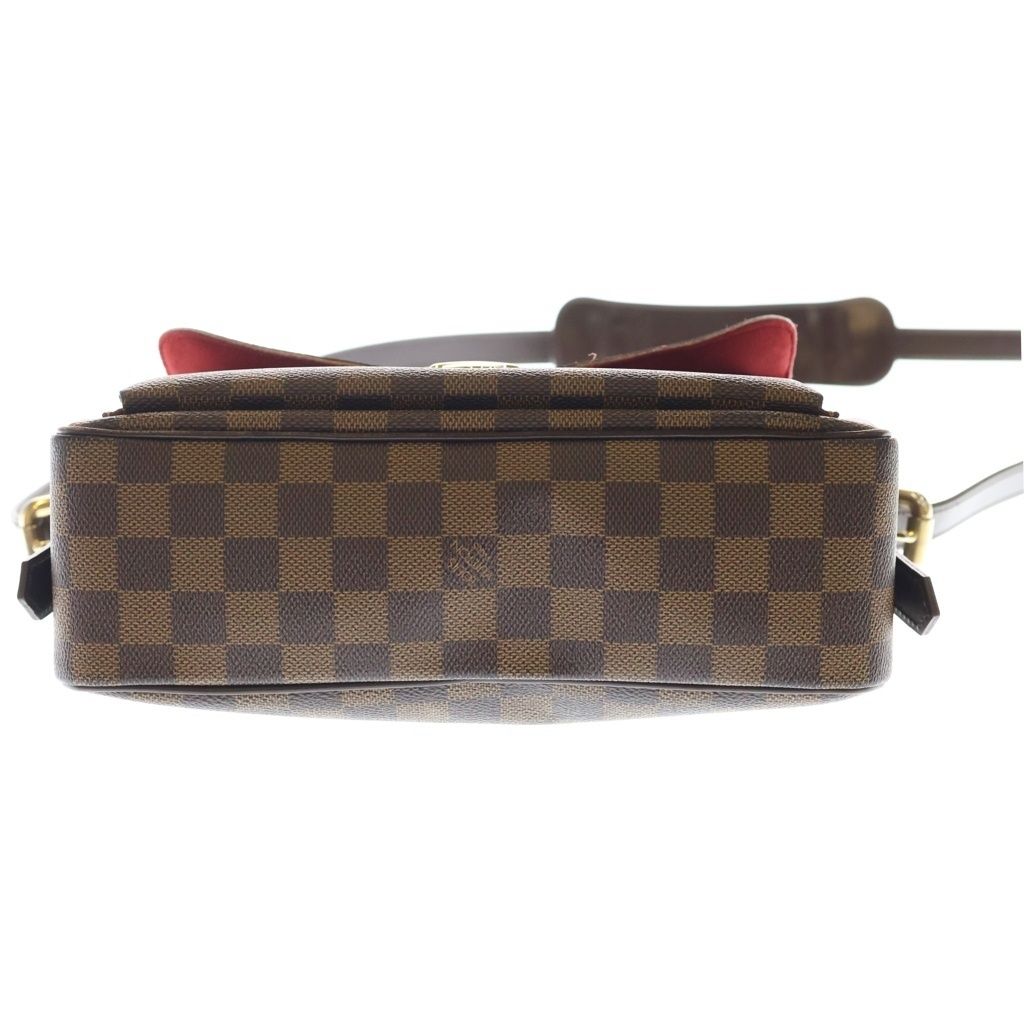 Louis Vuitton Damier Ravello GM Shoulder Bag Brown Leather Gold — view 4