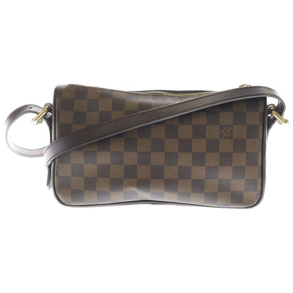 Louis Vuitton Damier Ravello GM Shoulder Bag Brown Leather Gold — view 2