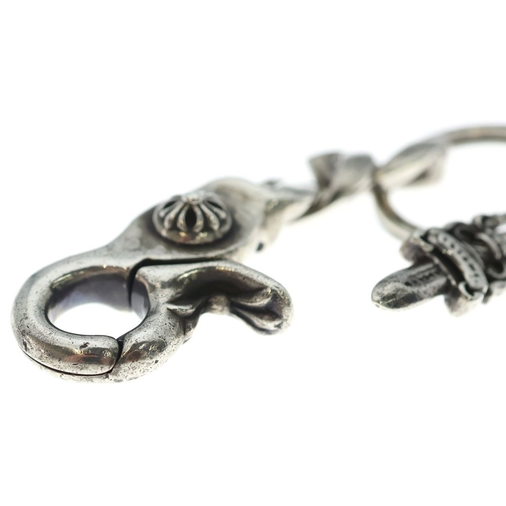 Chrome Hearts Clp Chn Classic-s Short Classic Link Key Chain Silver — view 6
