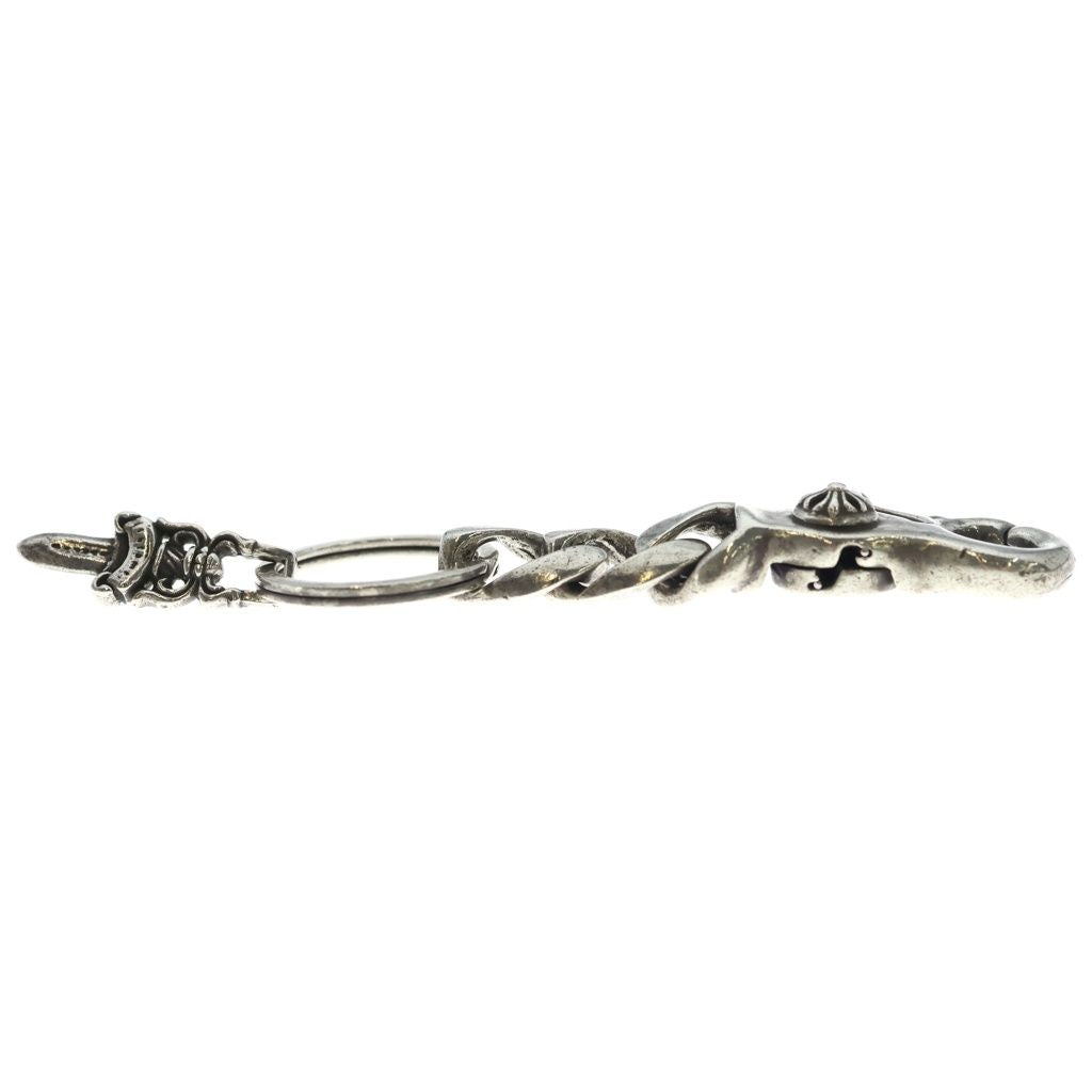 Chrome Hearts Clp Chn Classic-s Short Classic Link Key Chain Silver — view 3