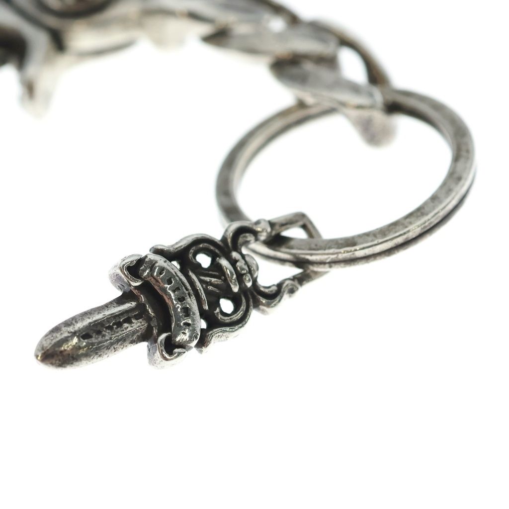 Chrome Hearts Clp Chn Classic-s Short Classic Link Key Chain Silver — view 5
