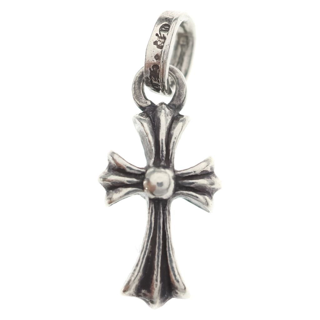 Chrome Hearts Crs Baby Fat Cross Pendant Silver — view 2