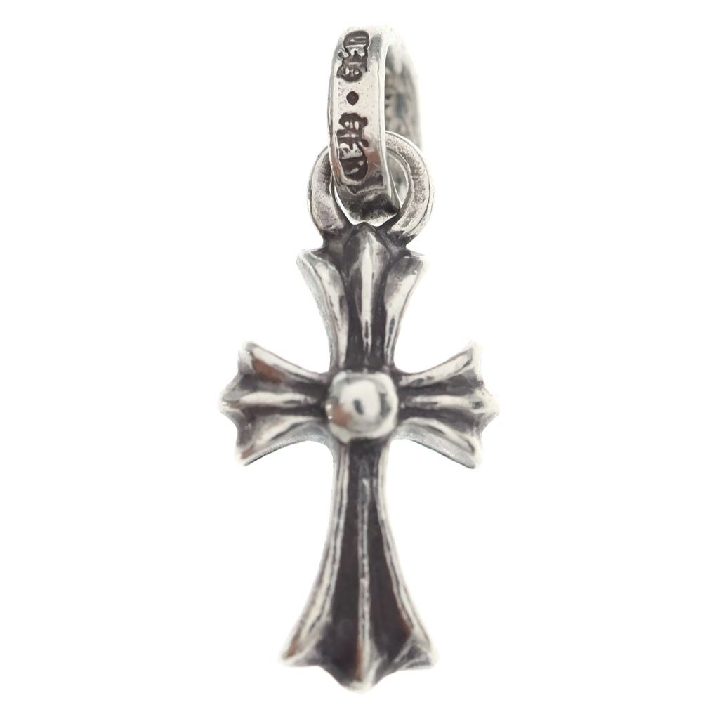 Chrome Hearts Crs Baby Fat Cross Pendant Silver