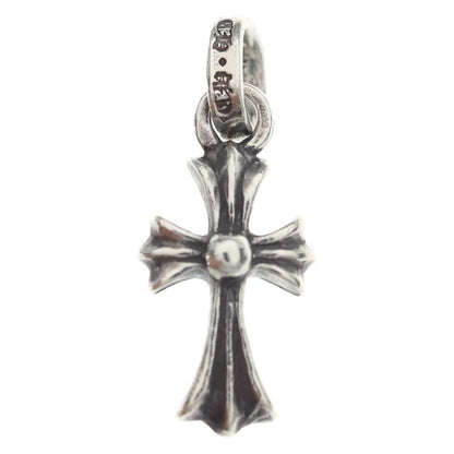 Chrome Hearts Crs Baby Fat Cross Pendant Silver