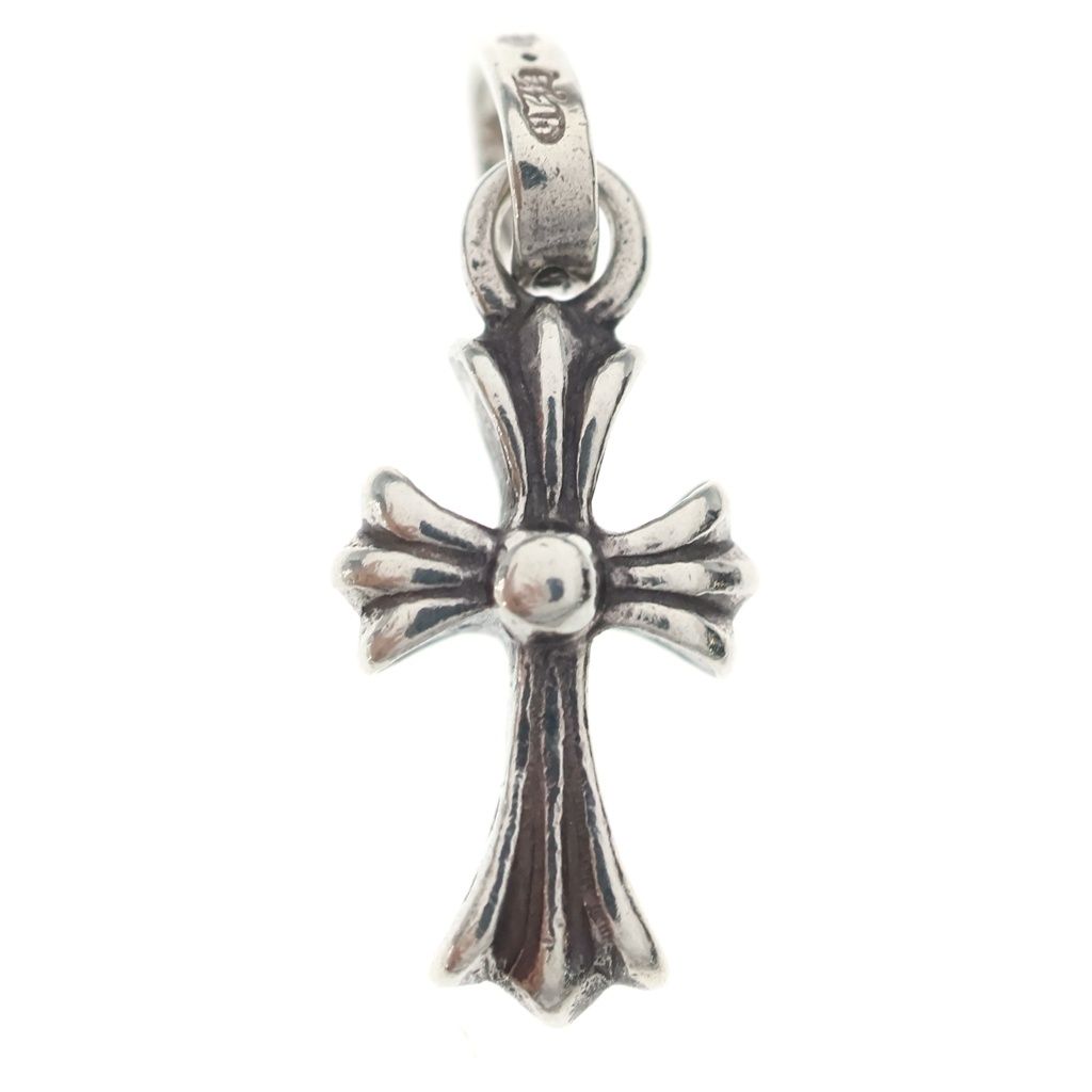 Chrome Hearts Crs Baby Fat Cross Pendant Silver