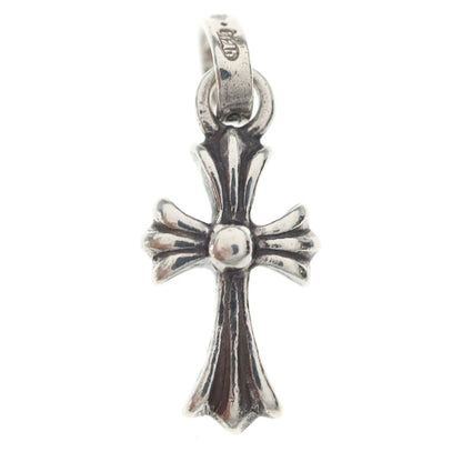 Chrome Hearts Crs Baby Fat Cross Pendant Silver