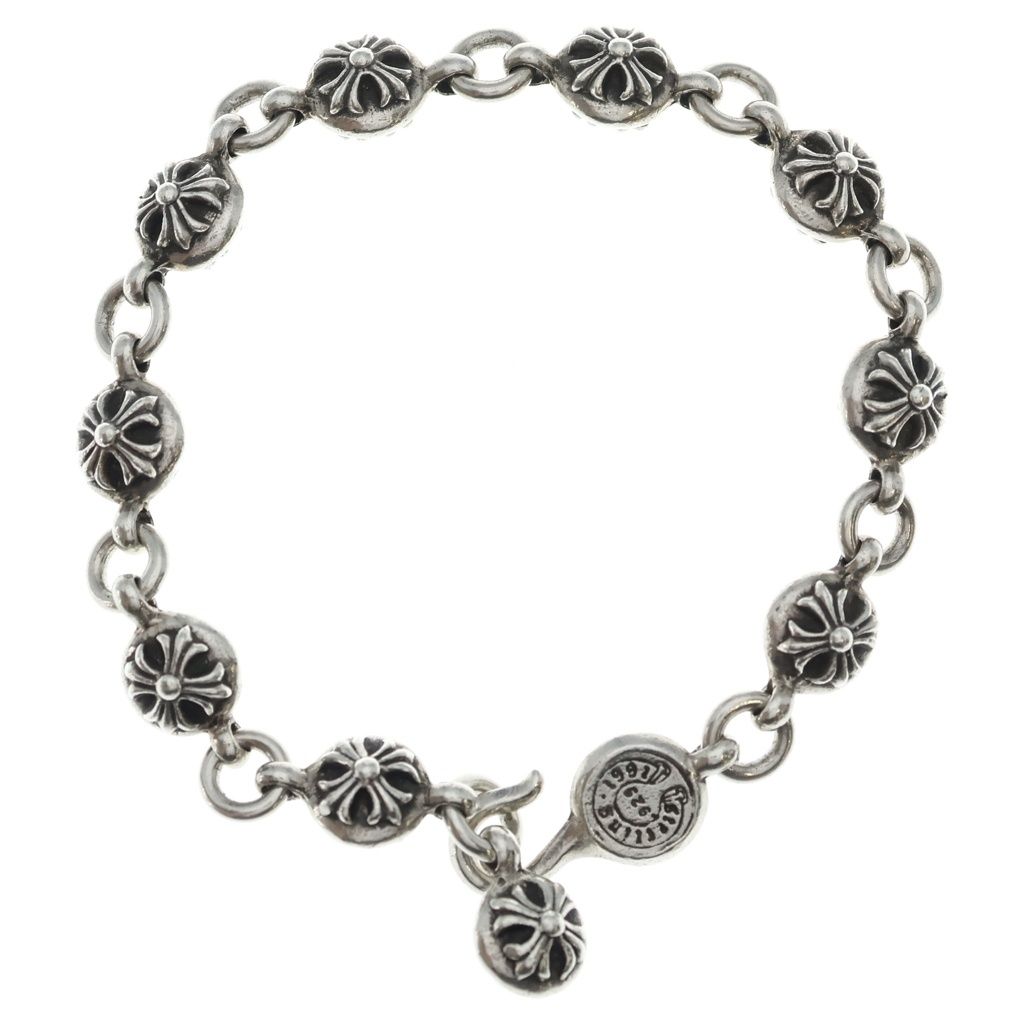 Chrome Hearts No2 Ball 2 Cross Bracelet Silver — view 2