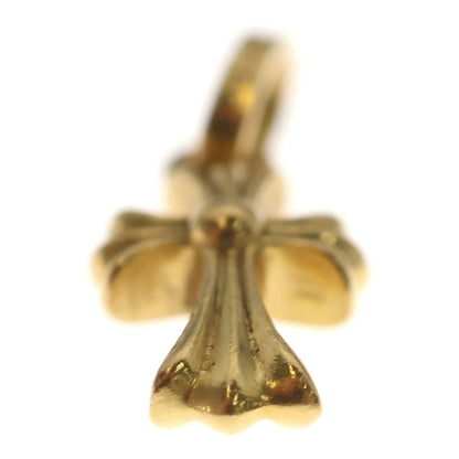 Chrome Hearts 22k Crs Baby Fat P Dia Fat Cross Pave Diamond Pendant Gold — view 5