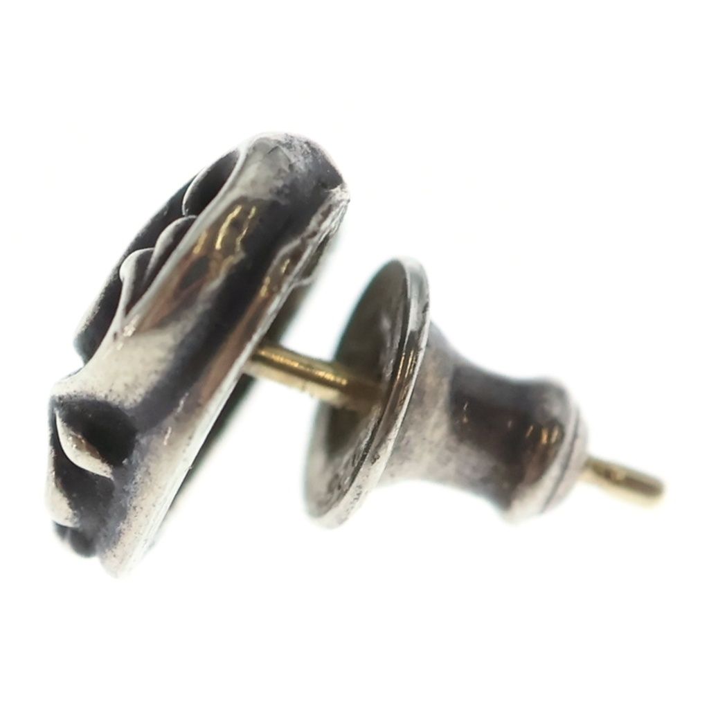 Chrome Hearts Stud Heart Earrings Silver — view 3