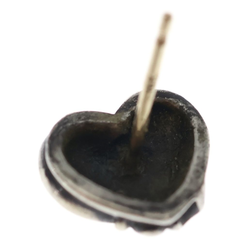 Chrome Hearts Stud Heart Earrings Silver — view 6