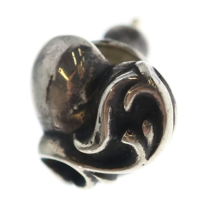 Chrome Hearts Stud Heart Earrings Silver
