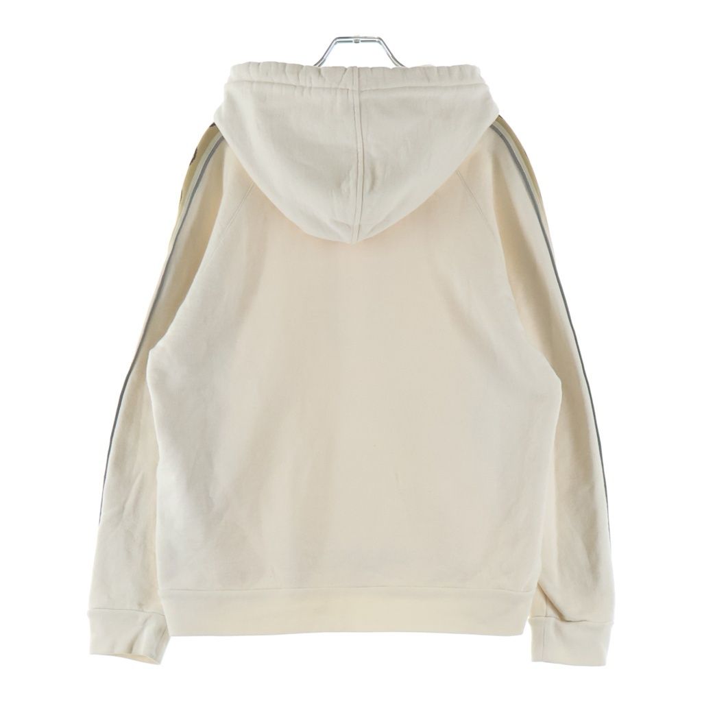 Gucci Cotton Jersey Hooded Sweatshirt Shirt Side Logo Hoodie Ivory — view 2