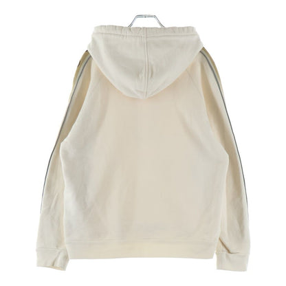 Gucci Cotton Jersey Hooded Sweatshirt Shirt Side Logo Hoodie Ivory — view 2