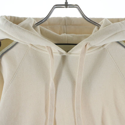 Gucci Cotton Jersey Hooded Sweatshirt Shirt Side Logo Hoodie Ivory — view 3