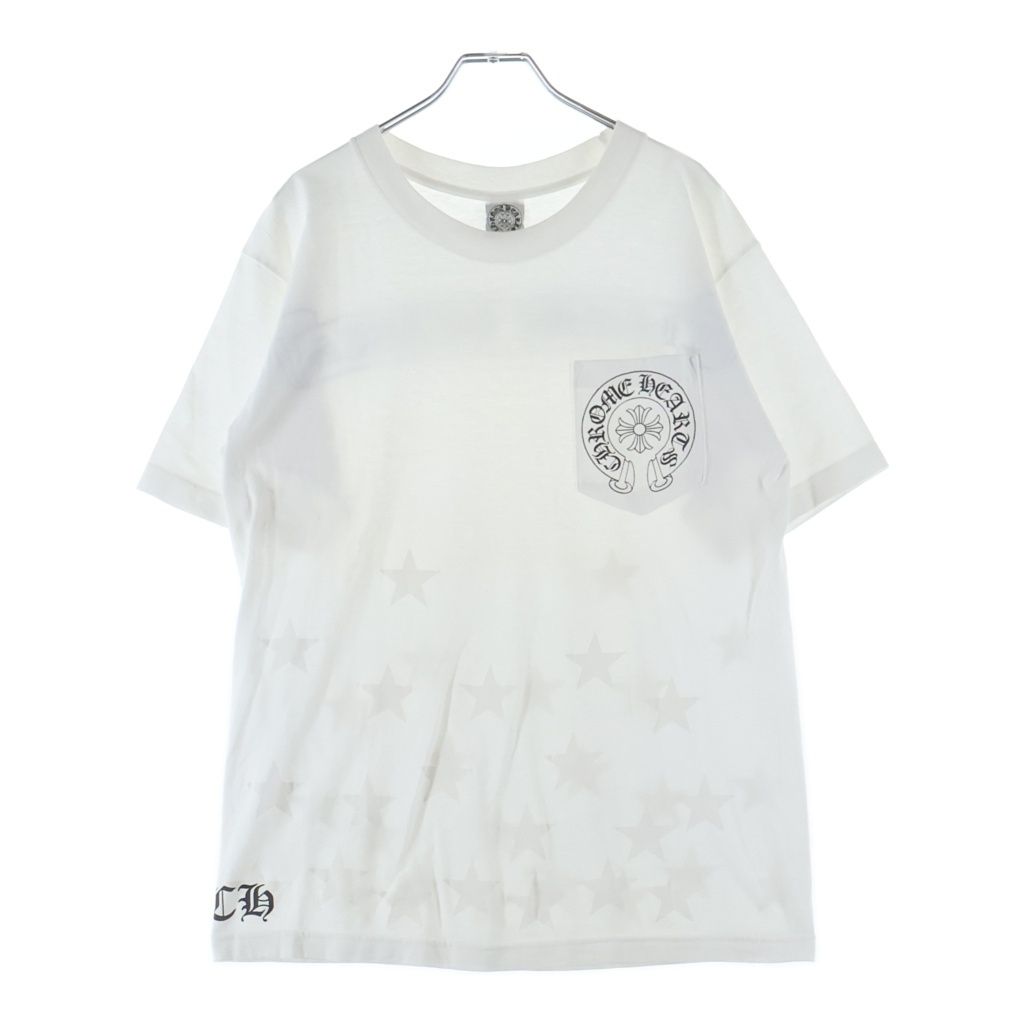 Chrome Hearts Vintage Back Scroll Label Star Print Short Sleeve Pocket T-Shirt — view 2