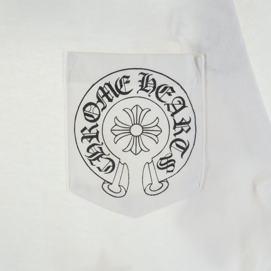 Chrome Hearts Vintage Back Scroll Label Star Print Short Sleeve Pocket T-Shirt — view 5