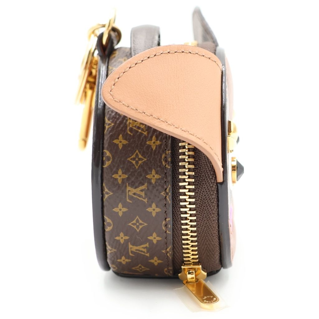 Louis Vuitton Monogram Porte Cles Papi Leather Key Holder Pouch Case Charm — view 3