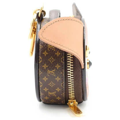 Louis Vuitton Monogram Porte Cles Papi Leather Key Holder Pouch Case Charm — view 3