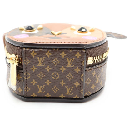 Louis Vuitton Monogram Porte Cles Papi Leather Key Holder Pouch Case Charm — view 4