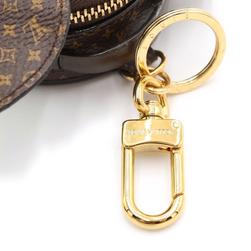 Louis Vuitton Monogram Porte Cles Papi Leather Key Holder Pouch Case Charm — view 6