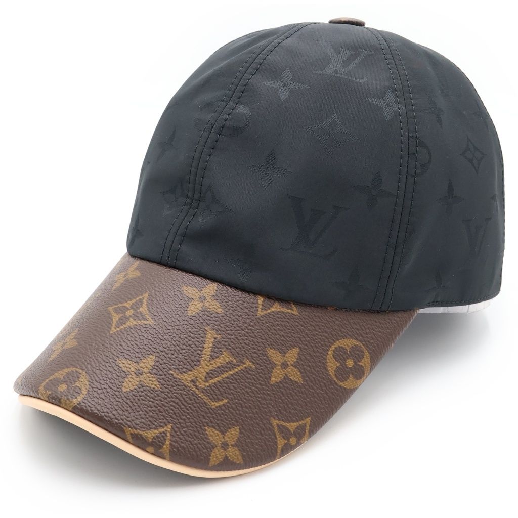 Louis Vuitton Cap LV Get Ready Noir Monogram Canvas Leather Black