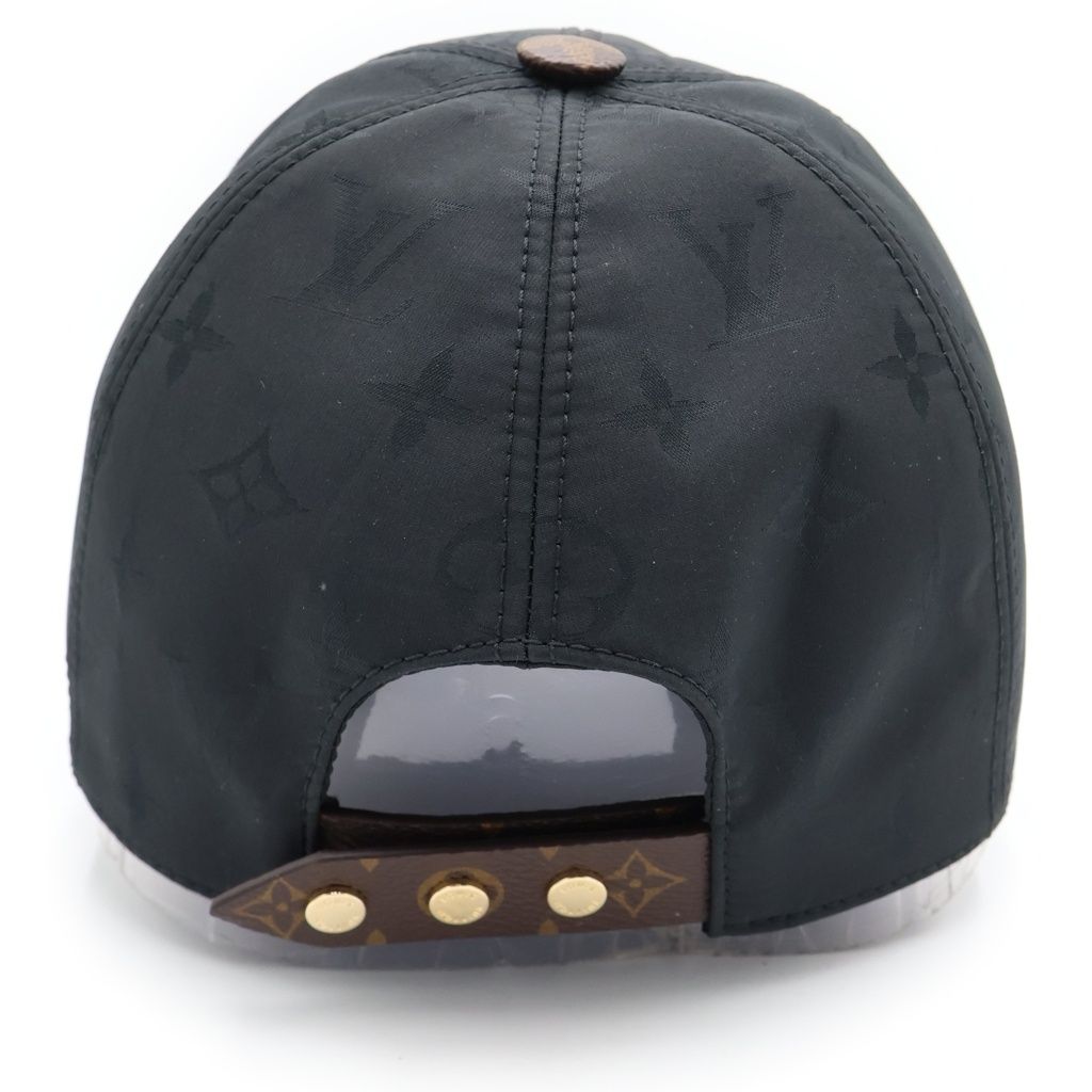 Louis Vuitton Cap LV Get Ready Noir Monogram Canvas Leather Black — view 2