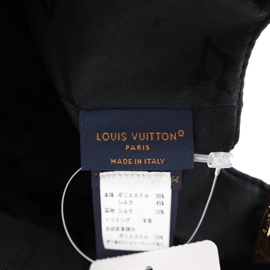 Louis Vuitton Cap LV Get Ready Noir Monogram Canvas Leather Black — view 7