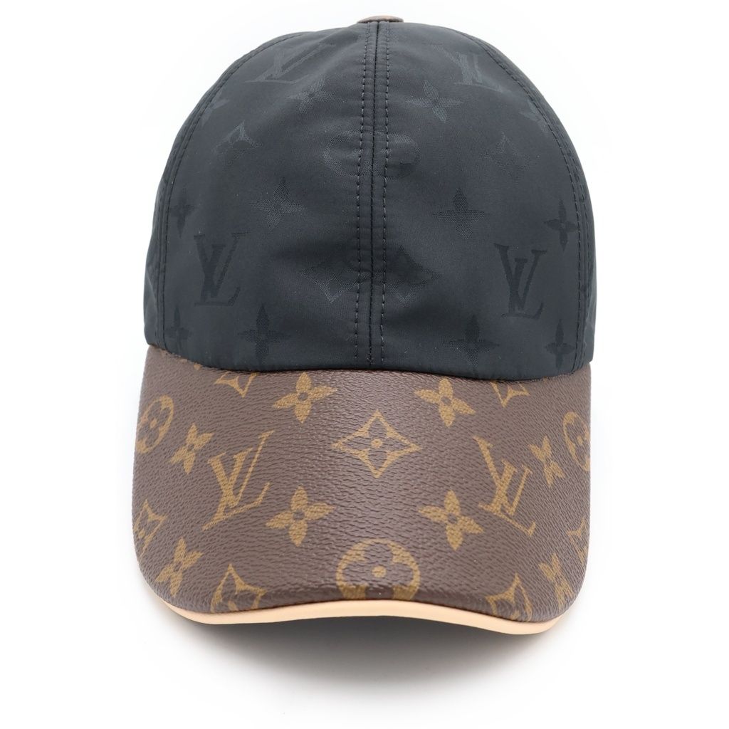 Louis Vuitton Cap LV Get Ready Noir Monogram Canvas Leather Black — view 4