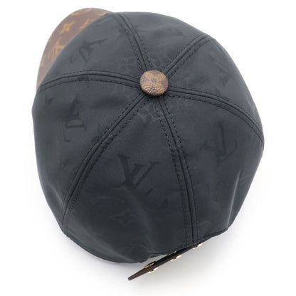 Louis Vuitton Cap LV Get Ready Noir Monogram Canvas Leather Black — view 6