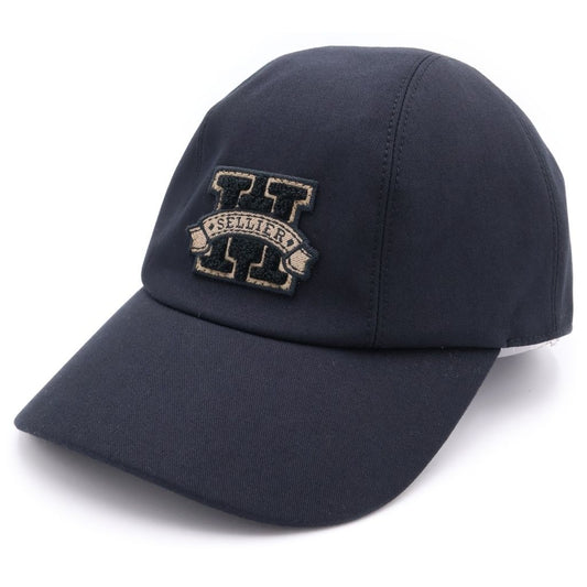Hermes Davis Patch Logo Series Baseball Cap Hat Black