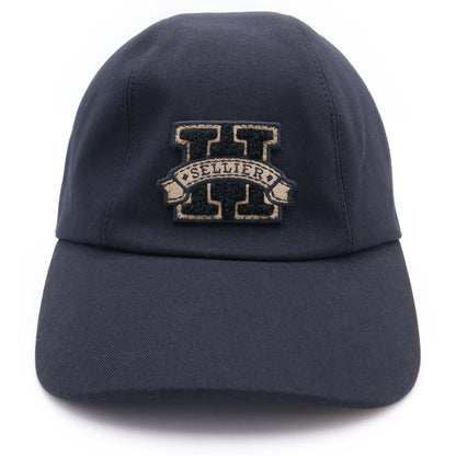 Hermes Davis Patch Logo Series Baseball Cap Hat Black — view 4