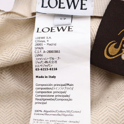 Loewe Flaid Leather Logo Patch Denim Fisherman Bucket Hat Indigo — view 8