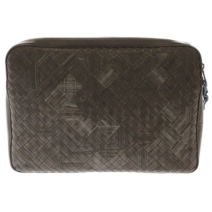 Bottega Veneta Atlas Intrecciato Clutch Brown Leather — view 2
