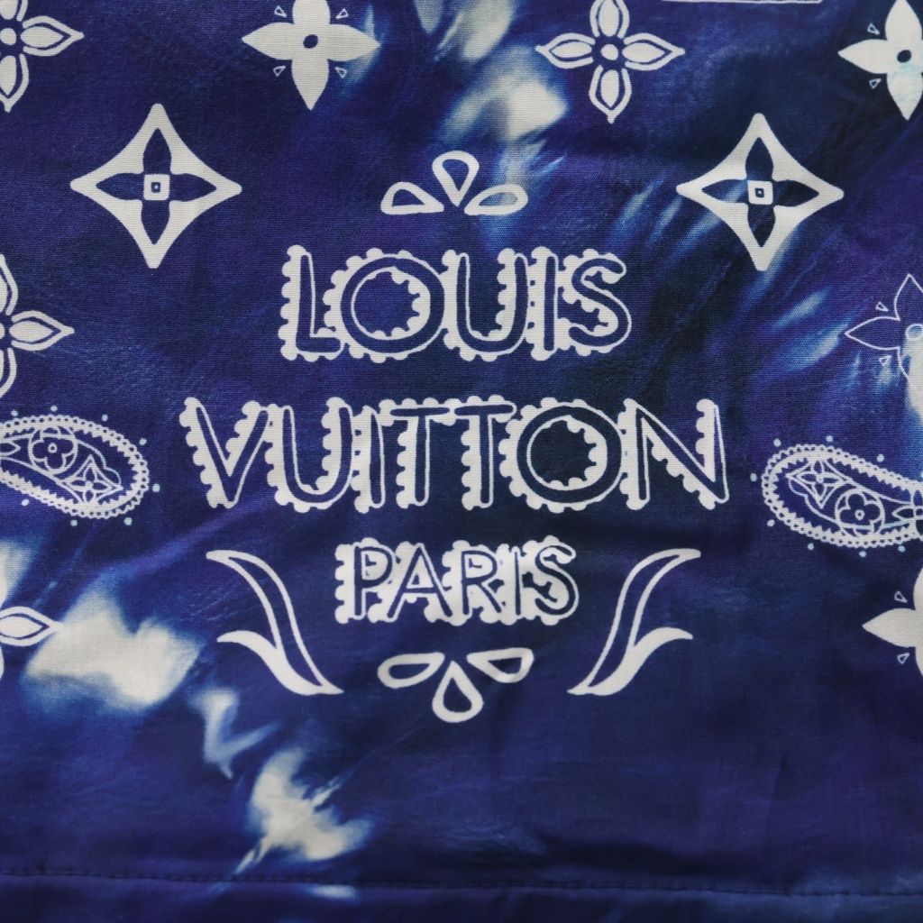 Louis Vuitton Monogram Bandana Footer Blue Belt — view 2
