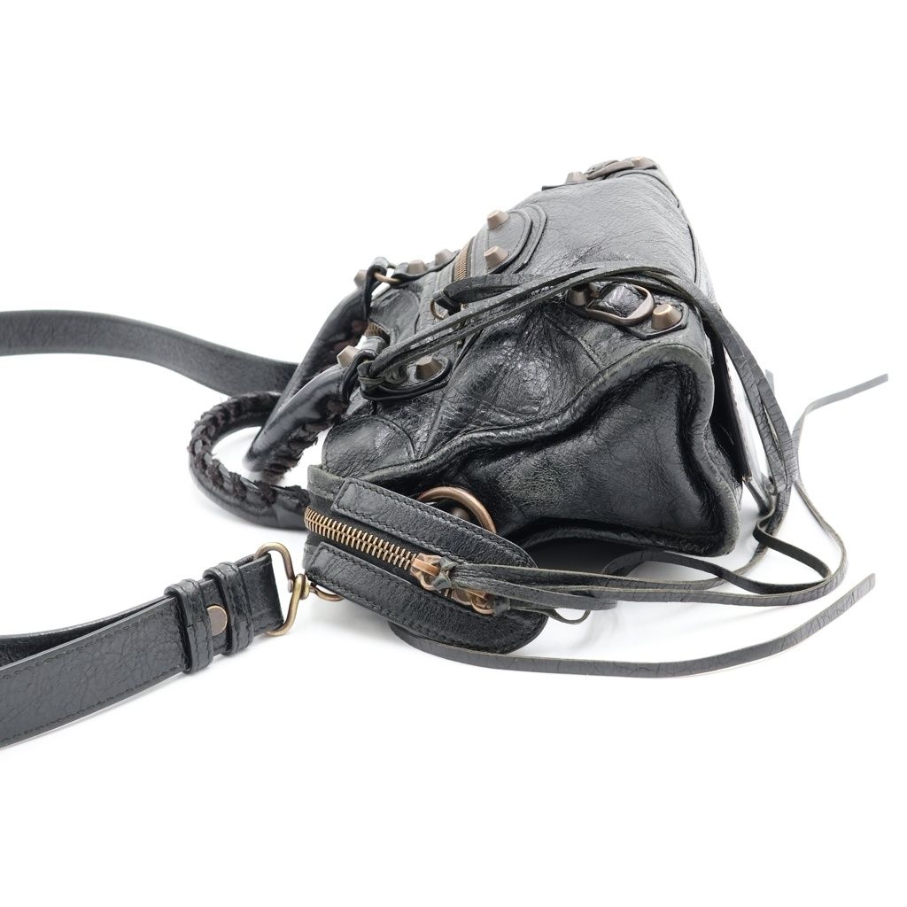 Balenciaga Classic Mini City 2-Way Shoulder Bag Black — view 3