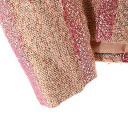 Chanel Tweed Jacket & Skirt Set Orange 38 — view 4