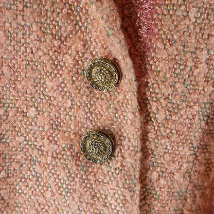 Chanel Tweed Jacket & Skirt Set Orange 38 — view 3