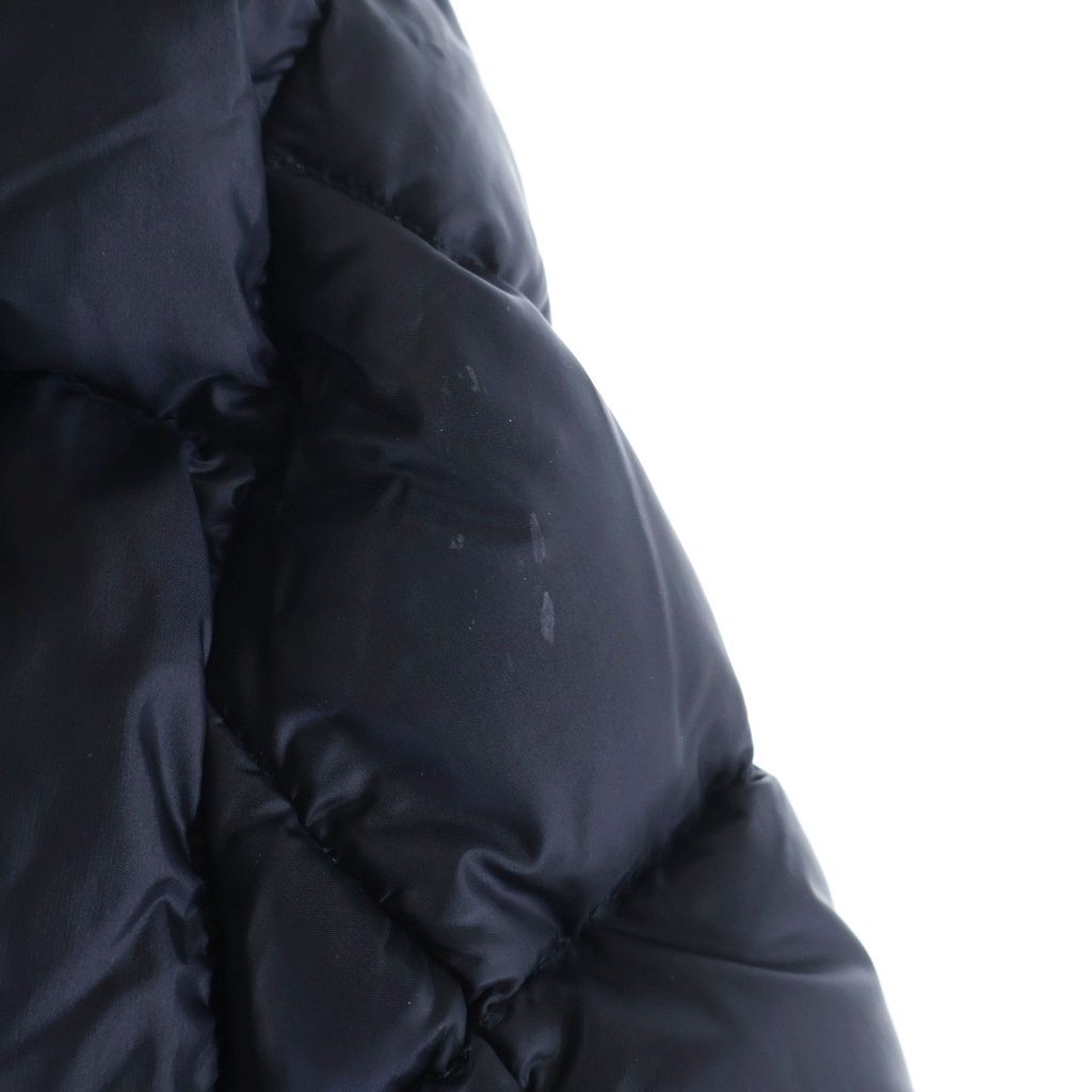 Moncler Bramant Patch Logo Hooded Down Jacket Navy — view 6