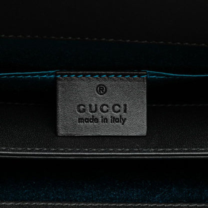 Gucci Ophidia Sherry Line Crossbody Chain Shoulder Bag Black Suede Leather — view 6