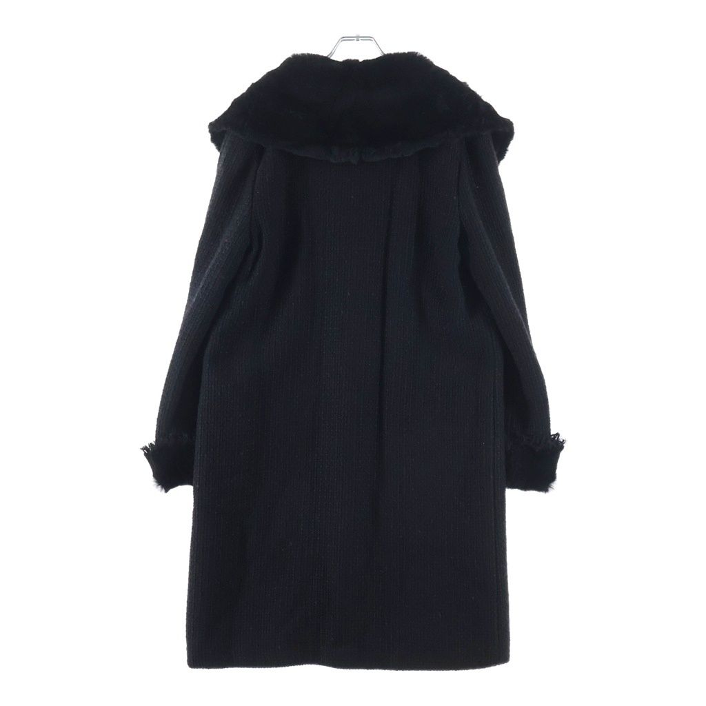 Chanel Vintage Rabbit Fur Coat Black — view 2