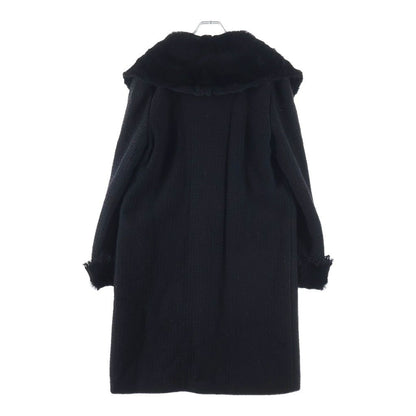 Chanel Vintage Rabbit Fur Coat Black — view 2